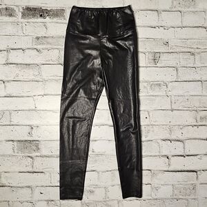 Wilfred Free Faux Leather Pants Black • High Stretch • Size M